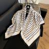 Retro 91 square scarf twill silk printing Korean version girls silk scarf summer and autumn imitation silk decorative gift scarf