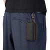 Smart Key Case for Men and Holds Two Keys Double Convenient Women, Simultaneously, Pockets, Leather, Multifunctional, (Black)