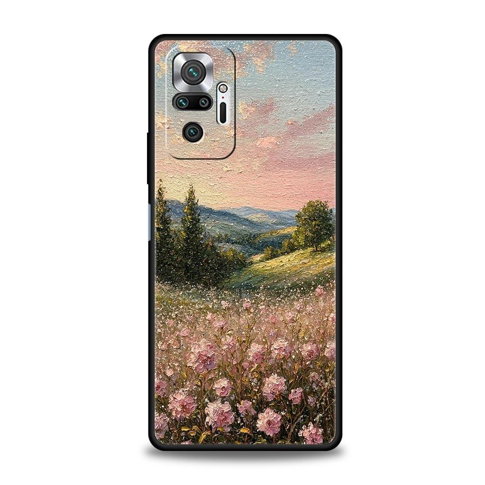 Садовая краска Арт Винсент Ван Гог Чехол для телефона Для Xiaomi Redmi Note 14 13 5G 10 11 12 Pro Plus 4G 14C 13C 12C 10C Черная крышка