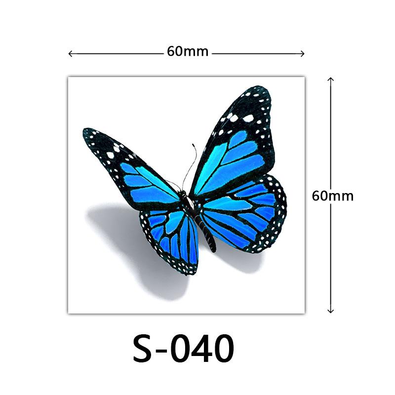Маленькая наклейка-тату с цветком женская 3D цветная наклейка-тату роза лотос бабочка цветок тату