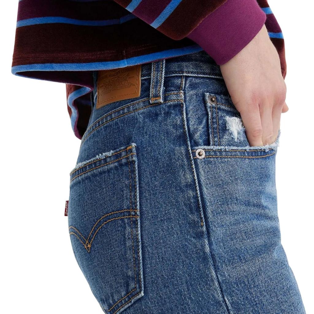Levis Womens/Ladies Middy Straight Jeans