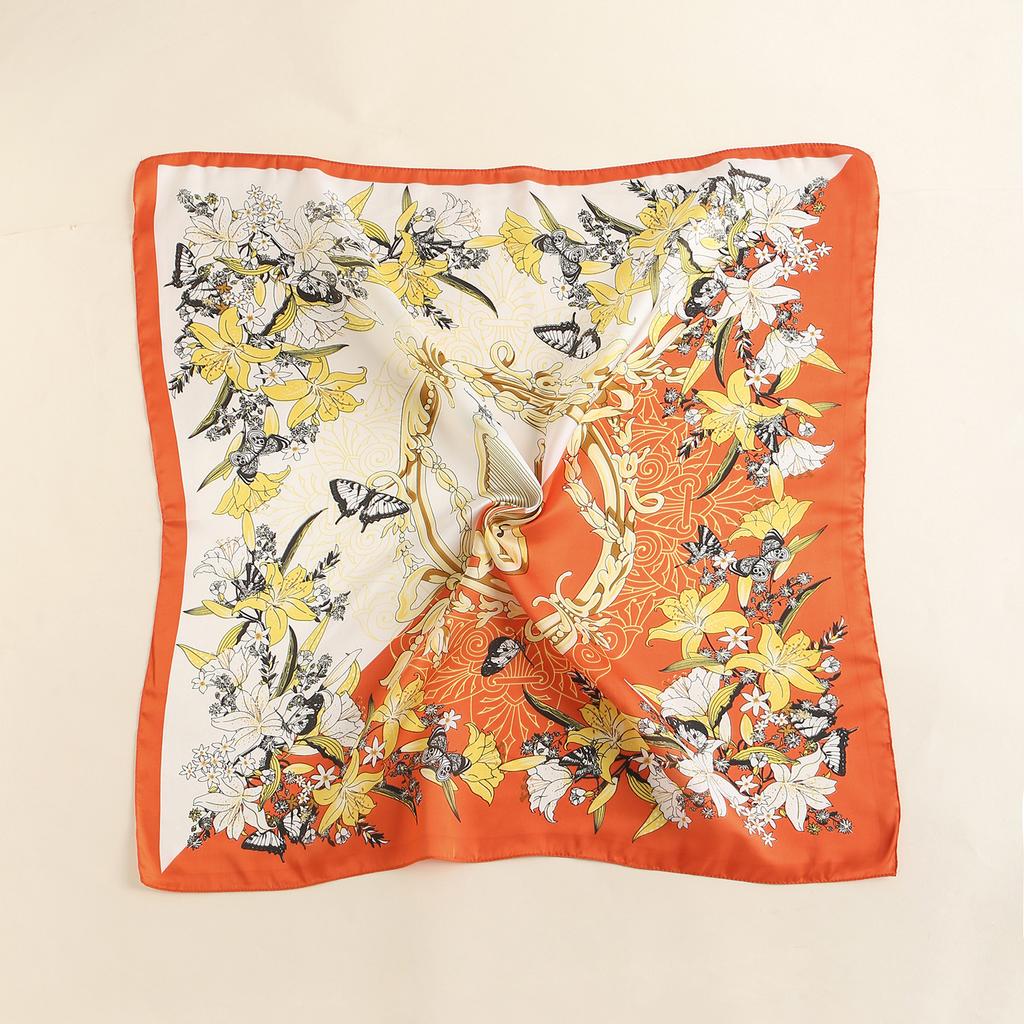 2024 New 70 CM Silk Shirt Decoration Small Square Scarf Fashionable And Versatile Commuting Scarf Neck Protection Scarf