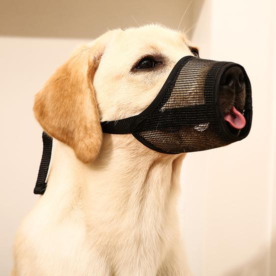 Намордник для собак, регулируемый, мягкий, сетчатый, дышащий, против укусов, лая, жевания, намордник для собак больших собак