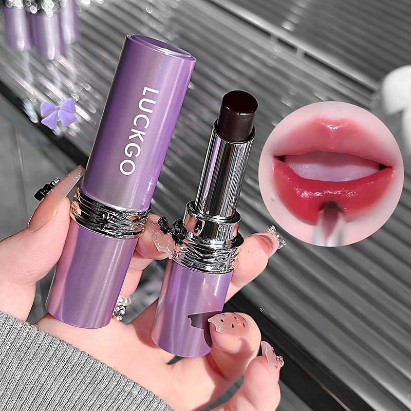 Change Lipstick Black Transparent Moisturizer Mirror Water Lipstick Non-stick Cup Waterproof Glossy Satin Lip Glaze Makeup