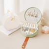 Semi-Circular Jewelry Storage Box Handbag Jewelry Case Portable Jewelry Organizer  Rings