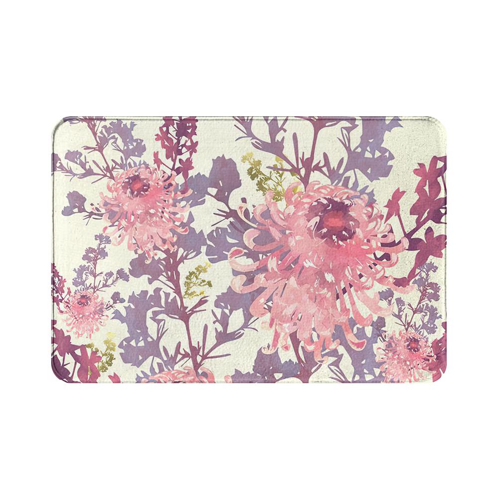 Дверной коврик, нескользящий напольный коврик, домашний ковер, коридор, ванная комната, кухня, дверной коврик, красивый цветочный коврик для крыльца