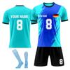 Personalised Shirts Kit Mens Girls With Name Number Custom Football Jerseys For Boys Training Suit