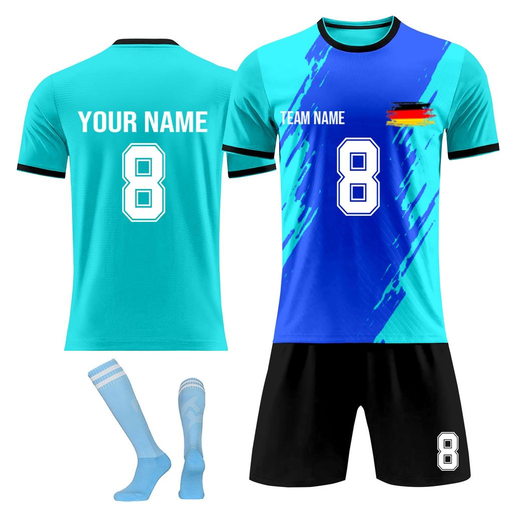 Personalised Shirts Kit Mens Girls With Name Number Custom Football Jerseys For Boys Training Suit