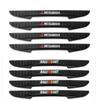 hkbn2 4Pcs Car Logo Anti-Collision Strip Protective Sticker For Mitsubishi 9 Ralliart EX ASX L200 Colt Outlander Pajero Lancer Eclipse