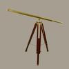 Gift Idea Telescope Stand Brass with Wooden