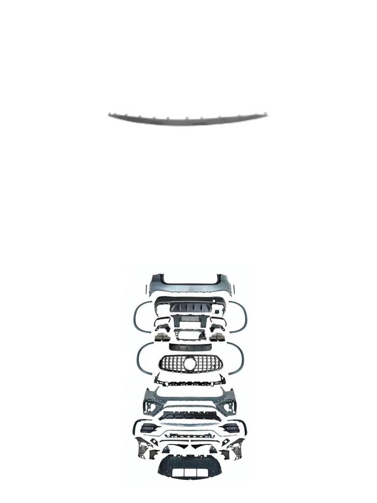 Хромированная накладка на передний бампер для Mercedes-Benz GLC Class X254 2023 года.