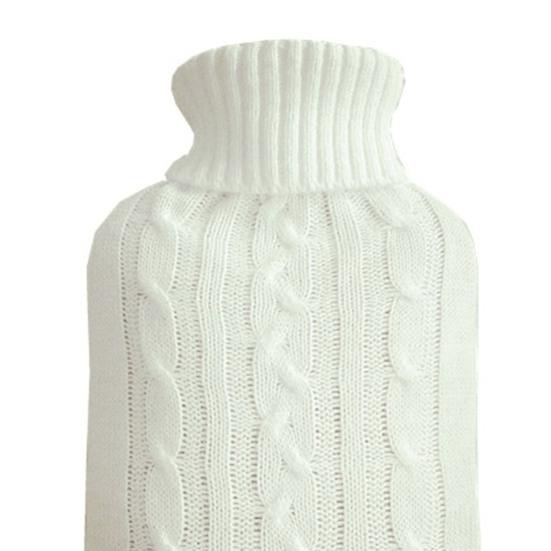 Чехол для грелки для рук. Практичный съемный дышащий вязаный чехол. Зимний домашний и уличный вязаный чехол для бутылки с горячей водой. Куртка для сумки с горячей водой.