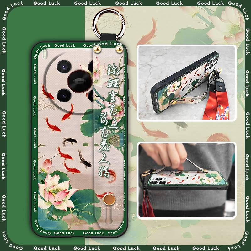 Fashion Elderly lady Phone Case For ZTE Blade V70 Max/Nubia V70 Max Phone Holder Lanyard Back Cover Soft case For Mom