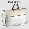 40x55cm Nonwoven Zippered Pillow Storage Bag With Handles Dustproof Organizers For Bedding Clothes Travel
