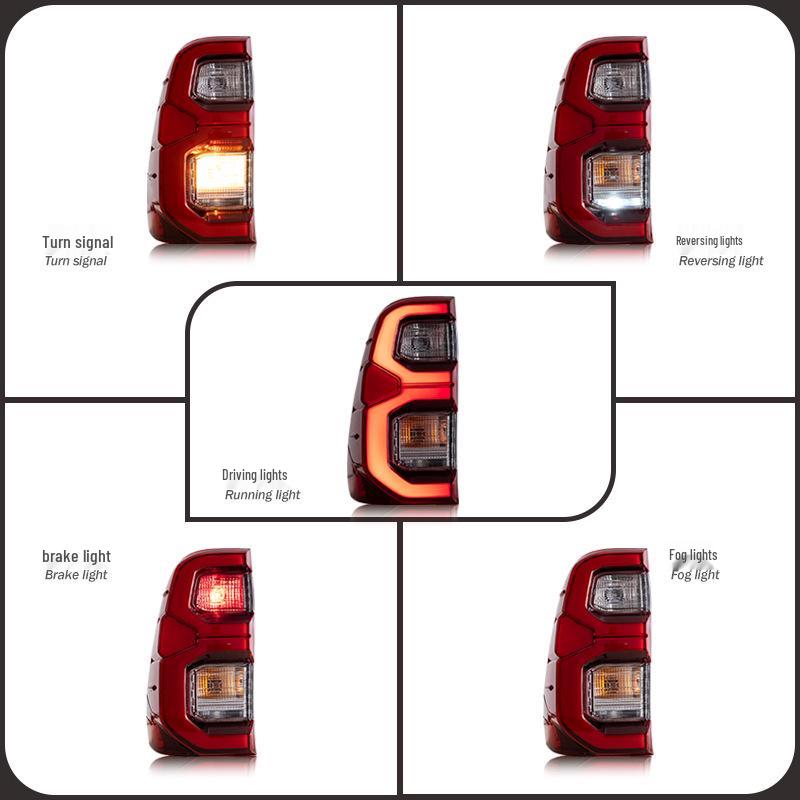 VLAND LED Taillight Assembly for 2015-2020 Hilux Revo