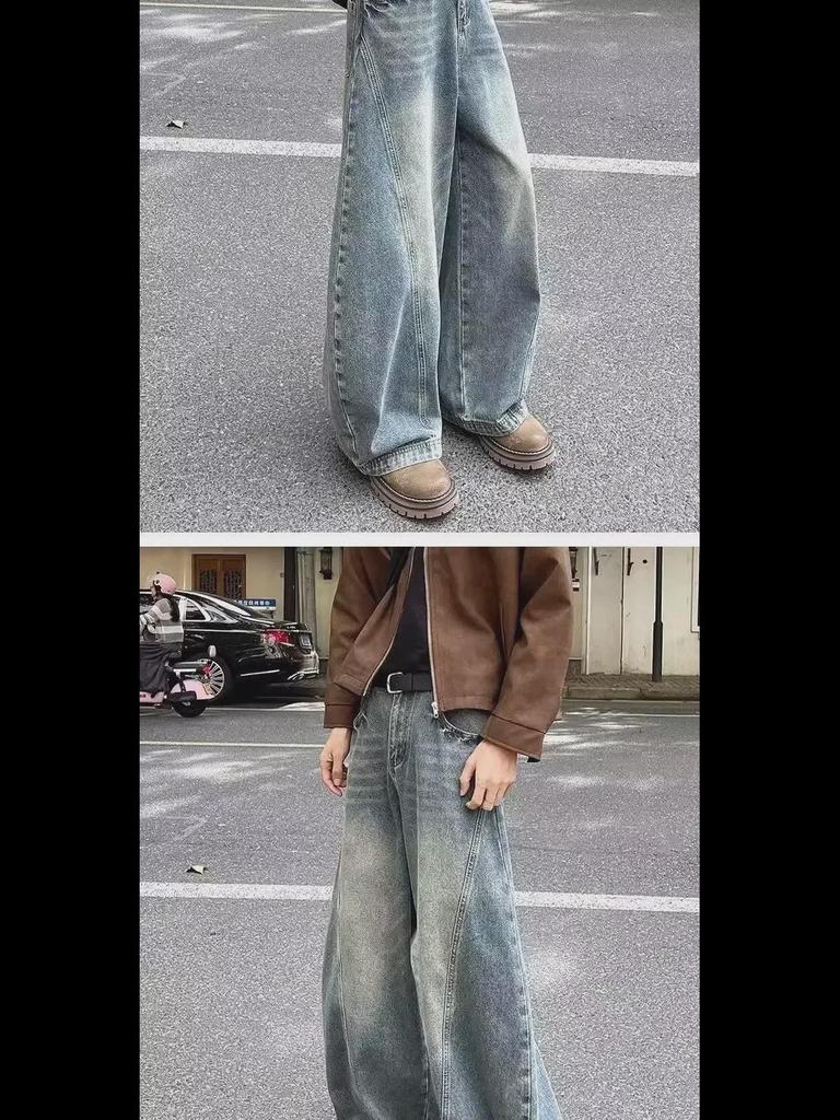 Джинсы прямого кроя для мальчиков 2024 года — модные повседневные брюки Scimitar на весну и осень