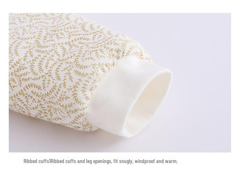 Плотный стеганый хлопковый детский комбинезон для осени и зимы