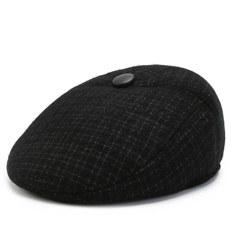 Осень и зима новая мужская кепка с козырьком, папа и дедушка для путешествий на открытом воздухе, утолщенная теплая защита для ушей, кепка вперед