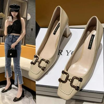 Мода 2024 Новая женская обувь Мэри Джейн Женские туфли на высоком каблуке Модные туфли с ремешком и пряжкой Вечерние туфли на высоком каблуке Женские Горячая распродажа Туфли с круглым носком Женские