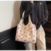Ленивый ветер большая вместимость сумка подмышку женская сумка новая маленькая свежая цветочная сумка-тоут модная сумка через плечо