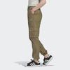 adidas Женские брюки-джоггеры Originals с двойным тканым логотипом и карманами, низ, темно-хаки GD3063