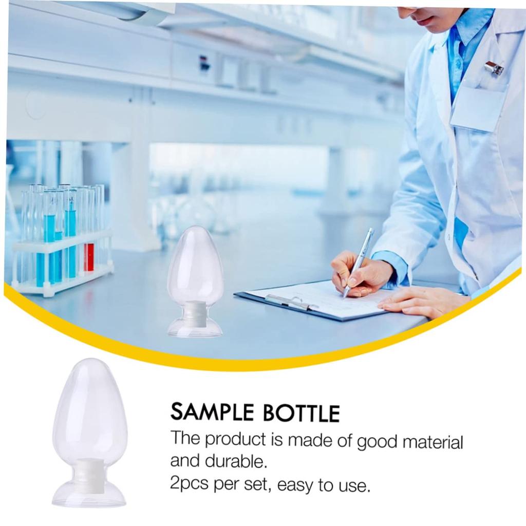 POPETPOP Набор из 3 стеклянных банок в форме сердца, Бутылки для демонстрации семян, Лабораторные бутылки для образцов, Стеклянные бутылки для образцов, Стеклянные бутылки для хранения сред, Стеклянные конические