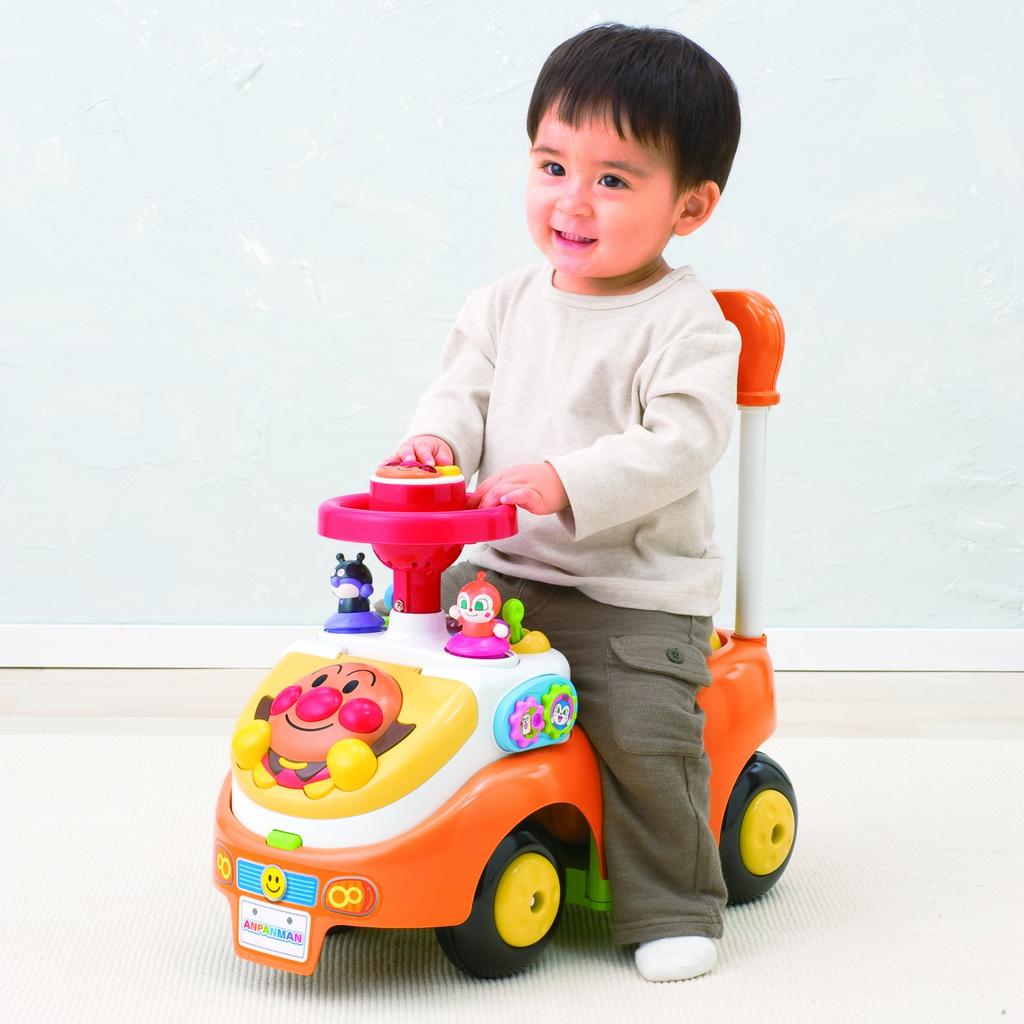 Anpanman Yokubari Busy Car 2 with Push Rod + Guard