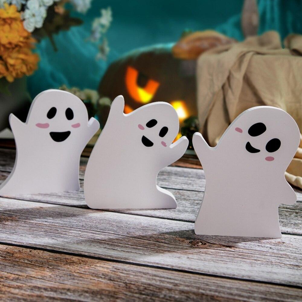 Halloween Horror Ghost Crafts Home Desktop Decoration Ornaments Ghost Three-Piece Set