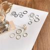 Female Fashion Jewelry Retro Zinc Zinc Alloy Korean Knuckle Finger Rings Tail Ring Twist Ring Set Round