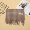 5-Color 2024 Autumn And Winter Women'S New Imitation Cashmere Plaid Scarf, Warm Cashmere Scarf Shawl