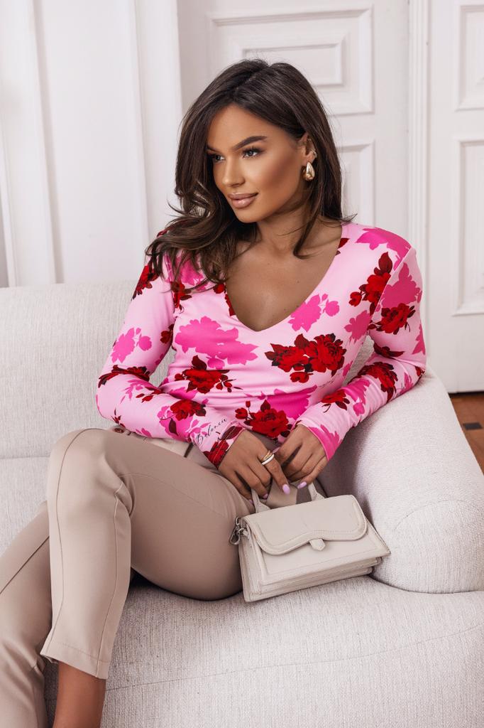 Bluzka Essie - Red on pink L/XL