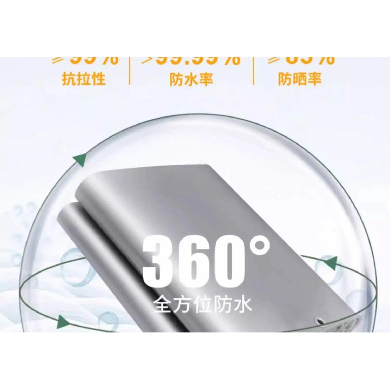 PE Thick Rainproof Sunshade Cloth Green Silver Double-sided Coating Waterproof Cover Outdoor Thermal Insulation Rainproof Shed