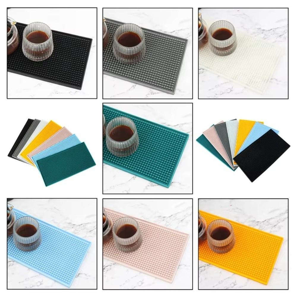 Non-Slip Base Silicone Bar Mat Silicone Coffee Spill Mat Stylish Countertop Bar Mat For Bars