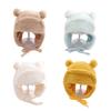 Stylish Kids Bonnet Hat with Earflaps Warm Lined Cap Soft & Warm Bear Baby Hat Ear Protections Cap for Boys & Girls Gift