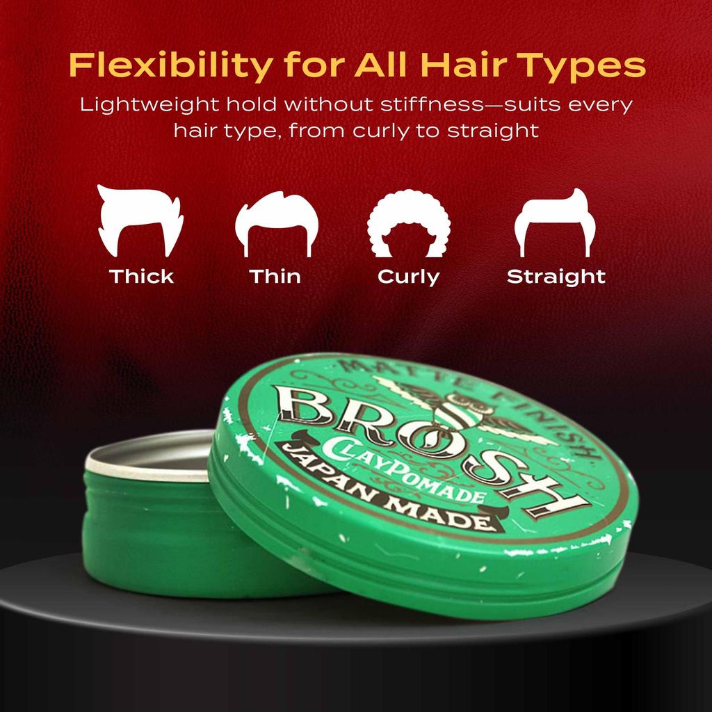 BROSH мини ГЛИНЯНАЯ ПОМАДА 40г Матовая Сильная Фиксация