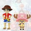 One Giant Piece Building Blocks Puzzle Toy Luffy Chopper Anime Abs Material