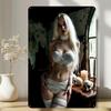 Металлическое Готическое Настенное Искусство Винтажное 8x12 Дюймов Термостойкое Домашний Декор Элегантное Белое
