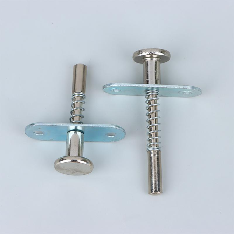2Pcs Plunger Latches Spring-Loaded Door Lift Adjustment Rod Latch Door Hardware Spring Latch