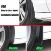 For Mercedes Benz C Class C-Class W205 2015~ Fender Mud Guard Flaps Mudguards Accessories Benz C180 C200 C260 C300 Mudguards