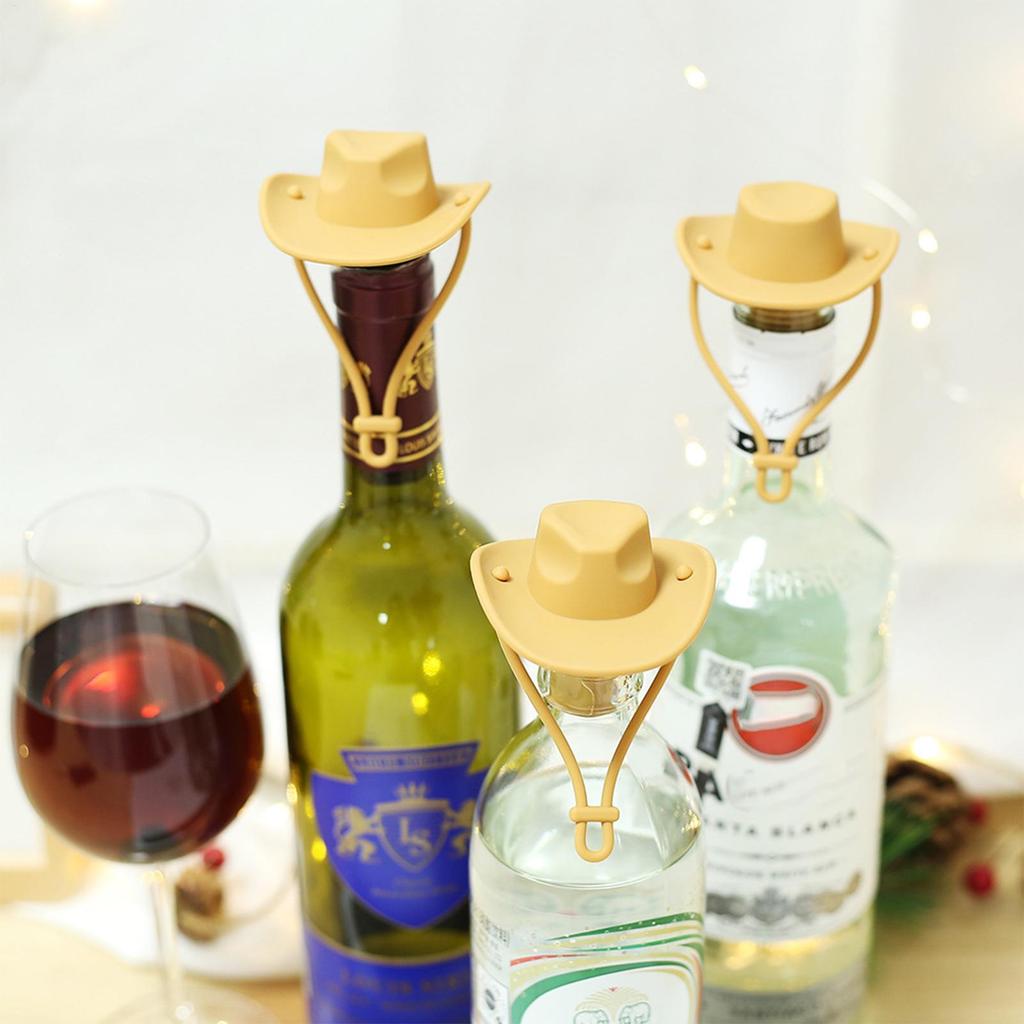 Silicone Bottle Stopper Creative Hat Wine Bottle Stopper Reusable Leak Proof Silicone Champagne Bottle Stopper Wine Bottle Caps