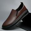 Мода Новая Классика Мужские Лоферы на Мягкой Подошве Универсальная Повседневная Мужская Обувь Слипоны Деловая Формальная Кожаная Обувь Мужская Обувь для Вождения Мокасины