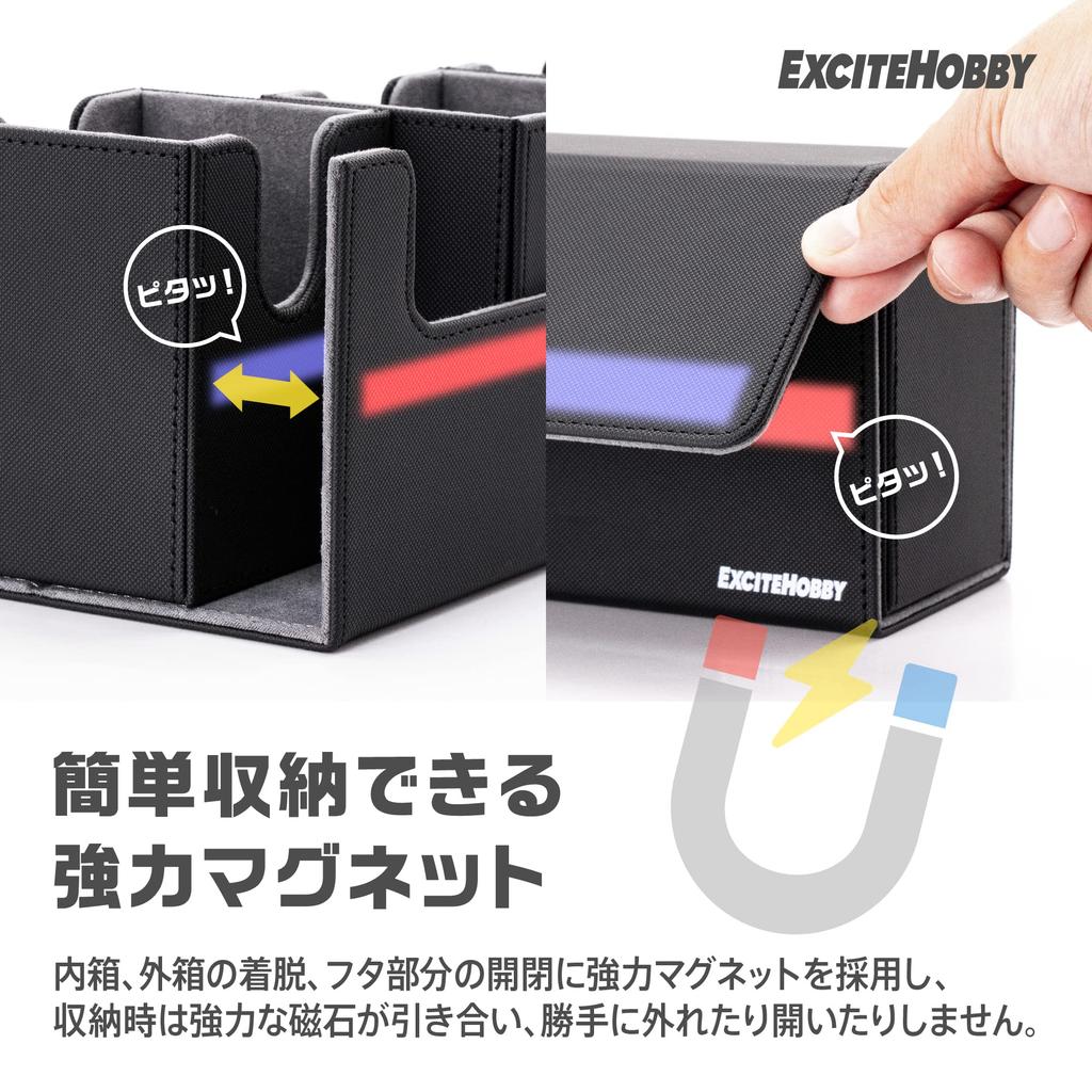 Футляр для коллекционных карт EXCITEHOBBY из 3 колод Хранится в чехле для коллекционных карт Совместим с обычными размерами коллекционных карт Вмещает около 300 карт Поставляется