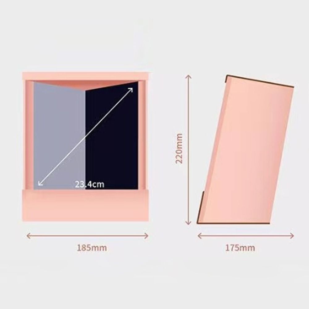 Улучшенное самовосприятие Прямоугольное настольное зеркало Настоящее зеркало для макияжа Отражение Женщины Девочки