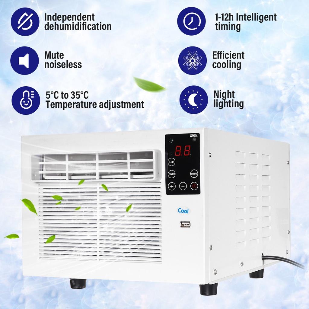 Портативный Маленький Кондиционер Умный Пульт Дистанционного Управления Энергосберегающий Осушение Кондиционер Спальня Воздушный Охладитель 18x11x9.1 дюймов