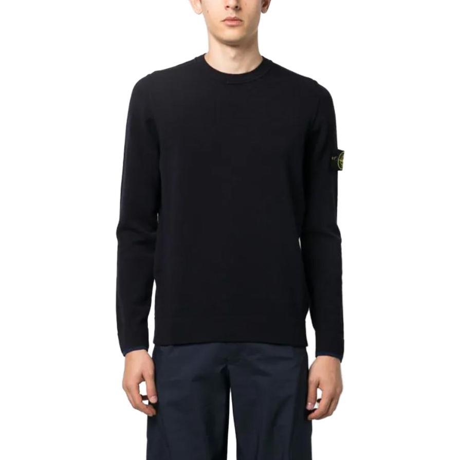STONE ISLAND Шерстяной трикотаж 'Черный' Мужской 7915526A1-V0020