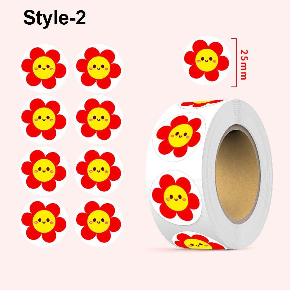 500Pcs/Roll Self-adhesive Kindergarten Stickers Animal Inspirational Stickers Reward Stickers