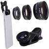 Three-in-one Fish-eye Lens Special Effect Phone Magnifying Glass Wide-angle Macro Selfie Artifact