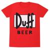 Футболка Duff Beer Симпсоны Гомер Официальная Новая Красная
