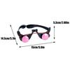 Halloween Horror Red Eye Glasses Props Funny Personality Scary Horror Glasses Party Tricky Eyes Cosplay Prop Glow In The Dark