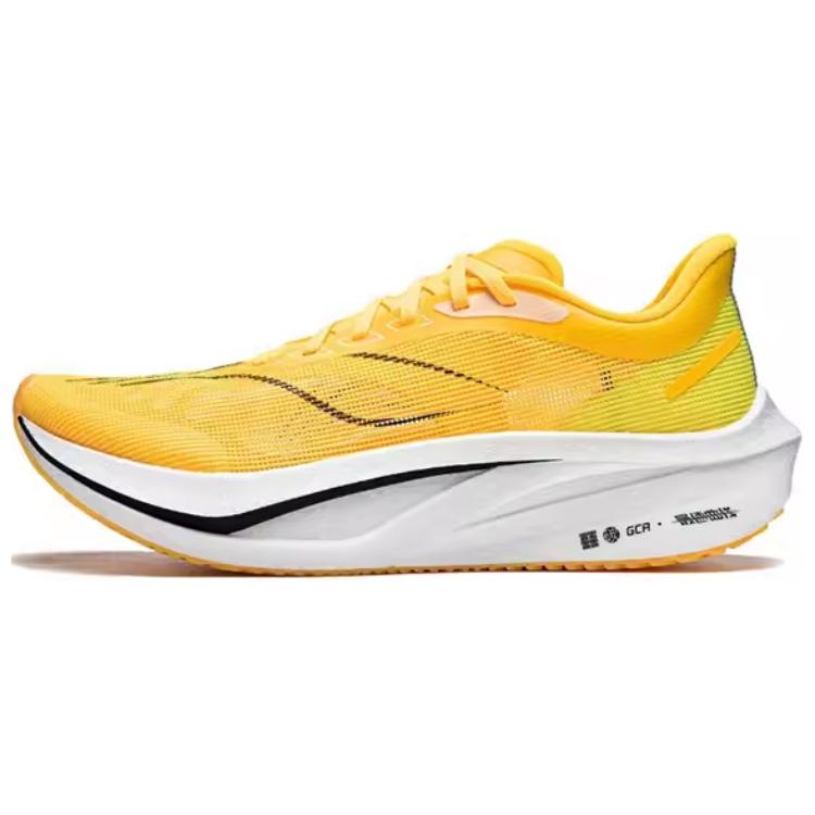 Женские беговые кроссовки Li Ning Feidian 4 Challenger, низкие, неоновый манго-желтый ARMU006-14